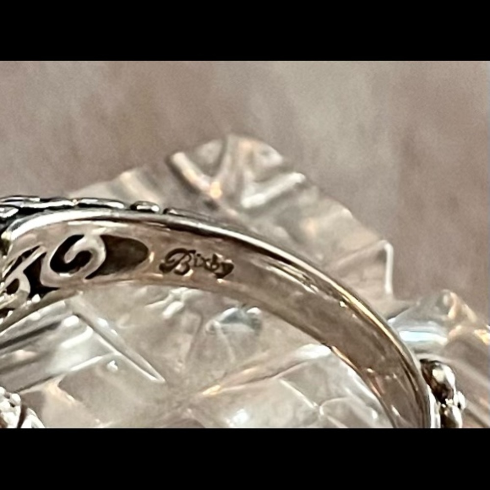 Barbara Bixby Blue Topaz, 925, 18k Gold ring - Picture 6 of 7